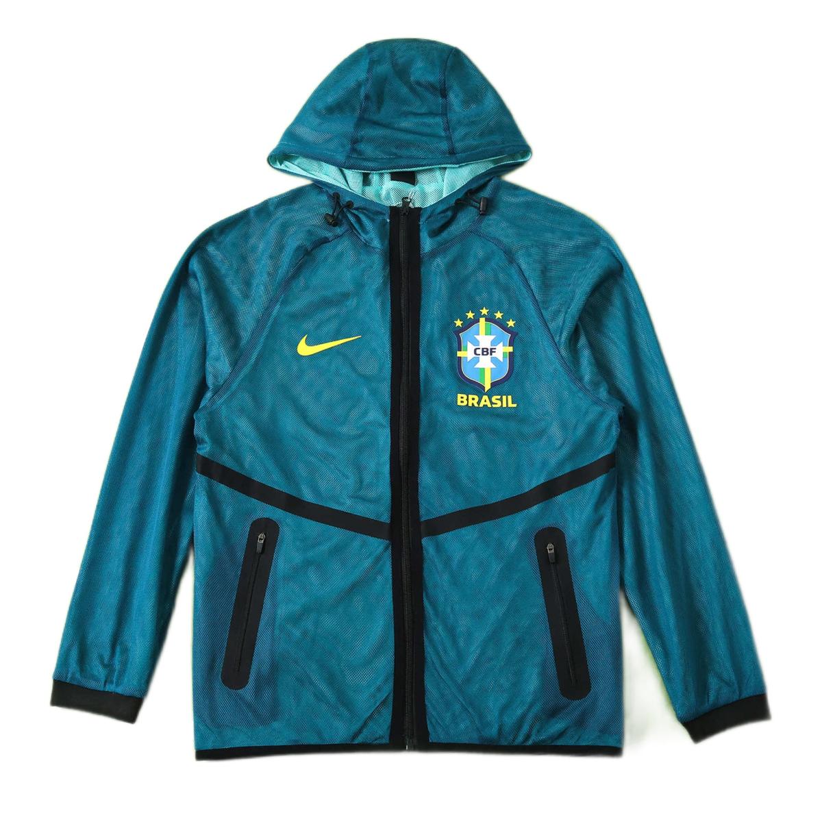 Brésil Coupe-vent Bleu pétrole 2026 - Choppe ton maillot