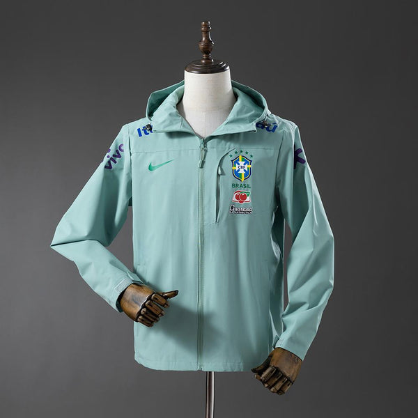 Brésil Coupe-vent Vert menthe 2026 - Choppe ton maillot